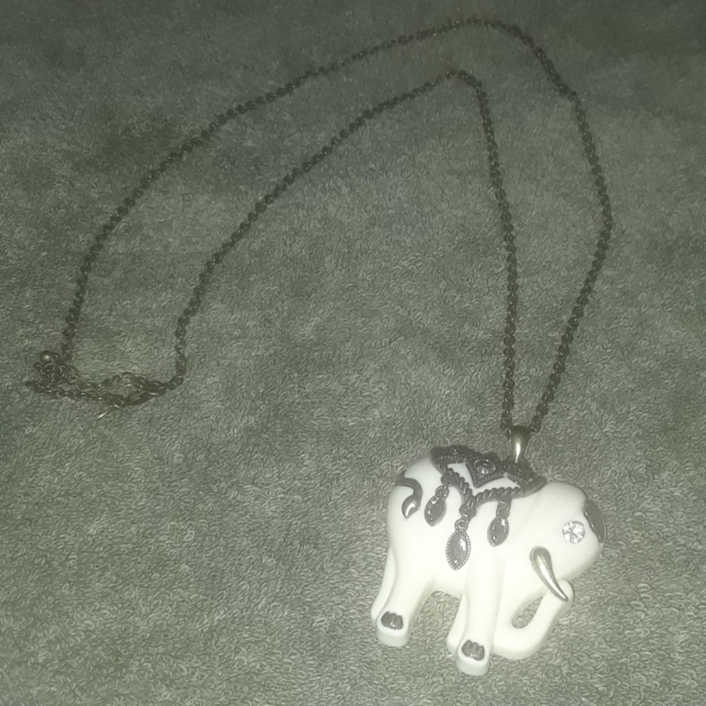 Gorgeous elephant pendant and chain